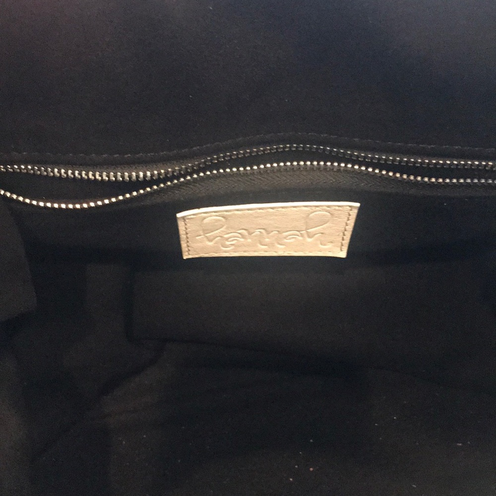Black and white python leather bag - Picture 5 of 6
